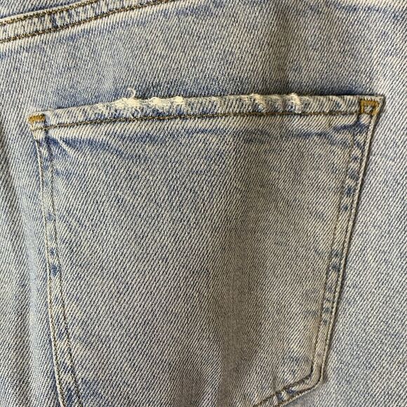 AGOLDE Toni Med-Light Wash Blue Mid-Rise Slim-Straight Leg Jeans Size 28 - Picture 8 of 14